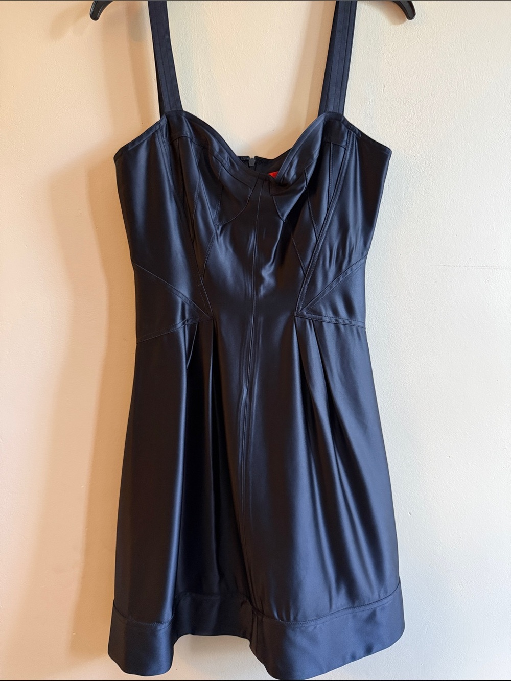 Z Spoke by Zac Posen Black Quilted Satin Dress